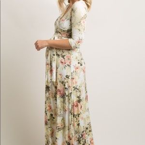 Pink blush maternity dress